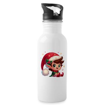 Elf 4 - Water bottle with straw - white - Right