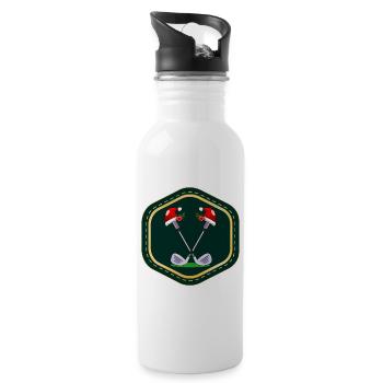 WEIHNACHTSGESCHENKE GOLFSPORT - Trinkflasche mit integriertem Trinkhalm - Weiß - Rechts