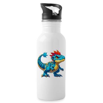 Dinosaur - Water bottle with straw - white - Right