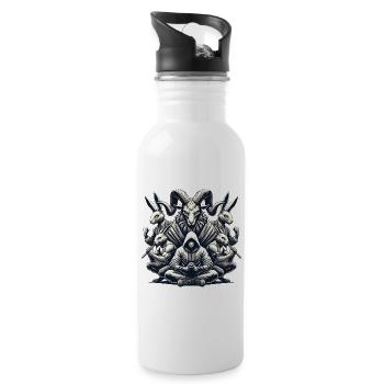 Protect the Unknown Wild Legends - Water bottle with straw - white - Right