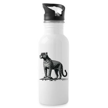 Jaguar - Water bottle with straw - white - Right