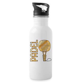 PADEL-TENNIS SPORT - Water bottle with straw - white - Right