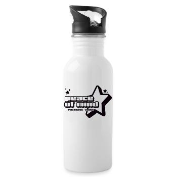 Peace of Mind - Trinkflasche mit integriertem Trinkhalm - Weiß - Rechts