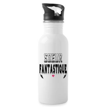 Soeur Fantastique - Gourde avec paille intégrée - blanc - Droite