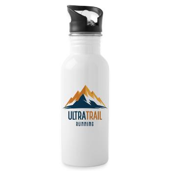 Ultra Trail Running - Water bottle with straw - white - Right