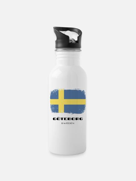 Gothenburg /// Sweden /// Sverige /// Sweden - Water bottle with straw - white