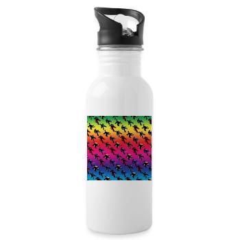 Dancers - Water bottle with straw - white - Right