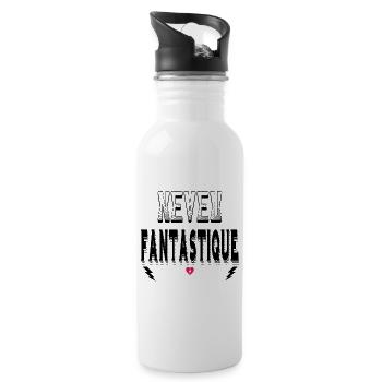 Neveu Fantastique - Gourde avec paille intégrée - blanc - Droite