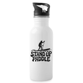 SUP Stand Up Paddle - Gourde avec paille intégrée - blanc - Droite