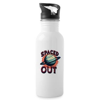 Spaced Out - Trinkflasche mit integriertem Trinkhalm - Weiß - Rechts