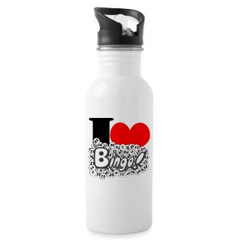 Bingo, Bingo Game, Gambling, I Love (25) - Water bottle with straw - white - Right
