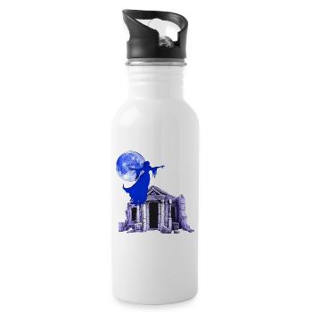 Ruinen, Geister Frau, Monde - Trinkflasche mit integriertem Trinkhalm - Weiß - Rechts