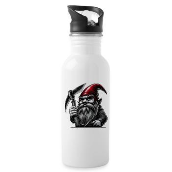 Not all dwarves are nice - Water bottle with straw - white - Right