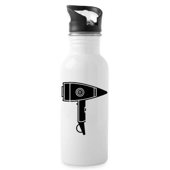 Hair dryer - Water bottle with straw - white - Right