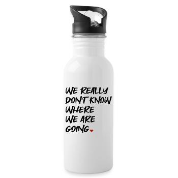 QUOTE MINDFULNESS PATH - Water bottle with straw - white - Right