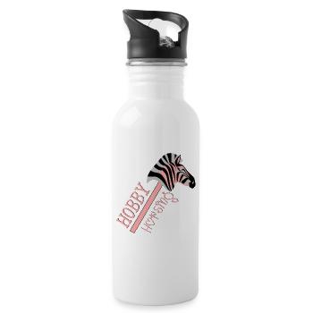 CHEVAL DE CHEVAL DE LOISIR - ZÈBRE - Gourde avec paille intégrée - blanc - Droite