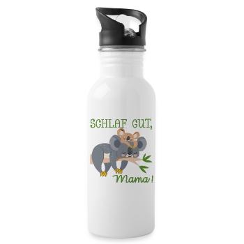 SCHLAFLOSE MAMA MUTTERTAG BABY KOALA - Trinkflasche mit integriertem Trinkhalm - Weiß - Rechts