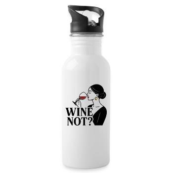 Wine Not? - Trinkflasche mit integriertem Trinkhalm - Weiß - Rechts