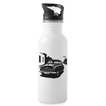 The charm of the street classics - Water bottle with straw - white - Right