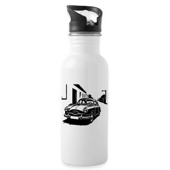 French Line - Water bottle with straw - white - Right