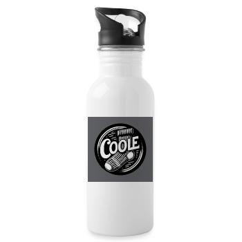 Cool sock socks and funny saying - Water bottle with straw - white - Right