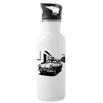 Retro Classic 403 - Water bottle with straw - white - Right