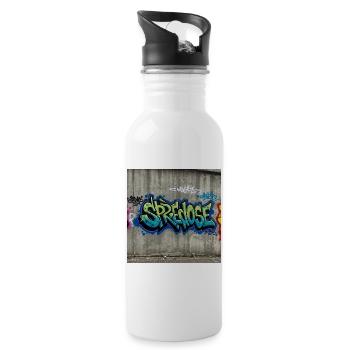 Graffiti Expression T-Shirt - Gourde avec paille intégrée - blanc - Droite