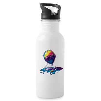 Riot Balloon - Water bottle with straw - white - Right