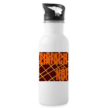 EINFACH NEIN - Trinkflasche mit integriertem Trinkhalm - Weiß - Rechts