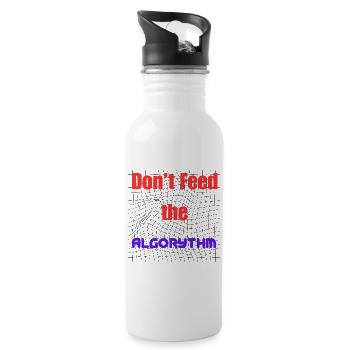 Motivation to Beat Algorithms - Water bottle with straw - white - Right