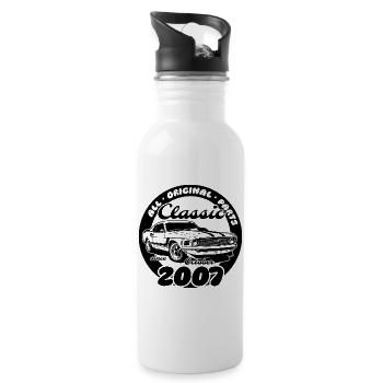 18th Birthday - Classic Musclecar 10/2007 - Water bottle with straw - white - Right