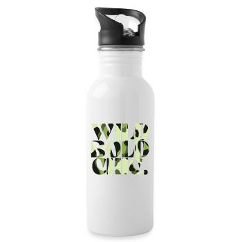 Wild Bold Chic Camouflage Chic - Water bottle with straw - white - Right
