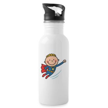 Hero Baby Flying Adventure - Gourde avec paille intégrée - blanc - Droite
