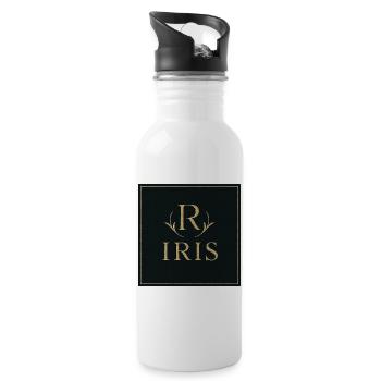 Iris Monogram Or - Gourde avec paille intégrée - blanc - Droite