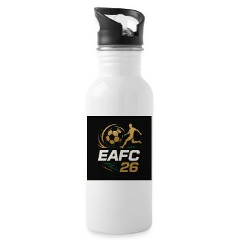 Golden Football Kick 26 - Water bottle with straw - white - Right
