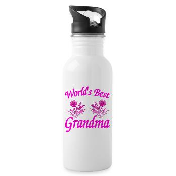 granny - Water bottle with straw - white - Right