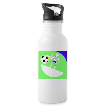 20 Pablito - Trinkflasche mit integriertem Trinkhalm - Weiß - Rechts