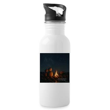 Mar&Mug Geschichte - Trinkflasche mit integriertem Trinkhalm - Weiß - Rechts