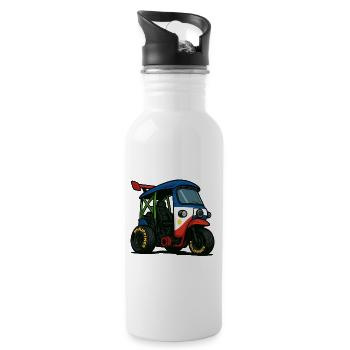 Philippines Street Legend - Water bottle with straw - white - Right