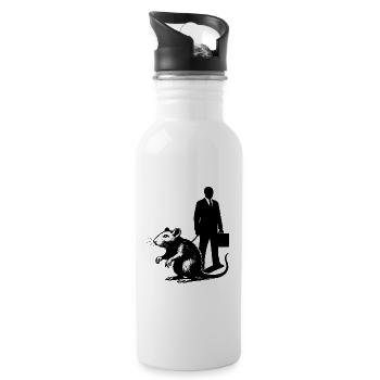 Rat as a pet - Water bottle with straw - white - Right