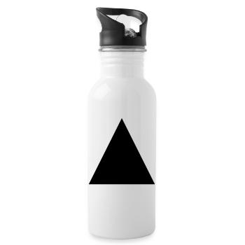 Triangle - Water bottle with straw - white - Right