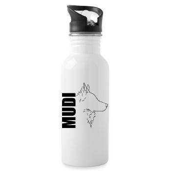 Mudi Profile Chien Chien Wilsigns - Gourde avec paille intégrée - blanc - Droite