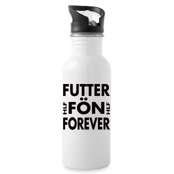 Futterfön - Heißluftfritteuse Für immer - Trinkflasche mit integriertem Trinkhalm - Weiß - Rechts