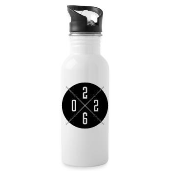 2026 Jahr - Trinkflasche mit integriertem Trinkhalm - Weiß - Rechts