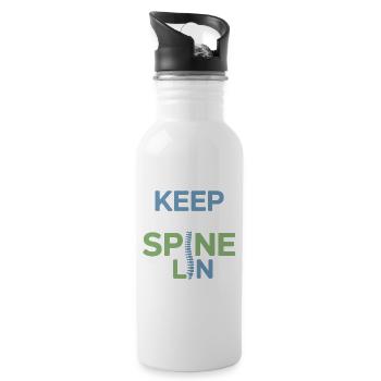 Licensed DC Musculoskeletal Structural Expert  - Water bottle with straw - white - Right