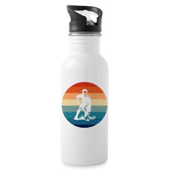 Floorball style for every occasion - Water bottle with straw - white - Right
