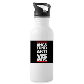 FEAR AND ACTIVISM - Water bottle with straw - white - Right