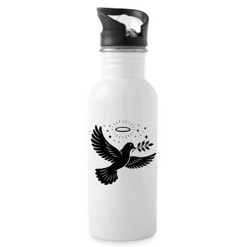 Dove Holy Christian - Water bottle with straw - white - Right