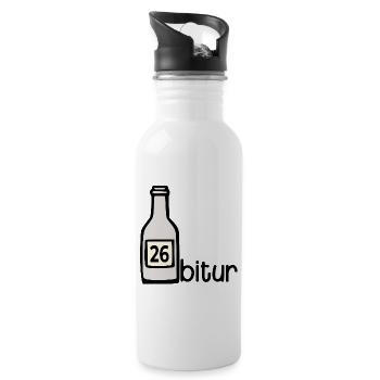 Party Bottle - Abitur 2026 - Water bottle with straw - white - Right