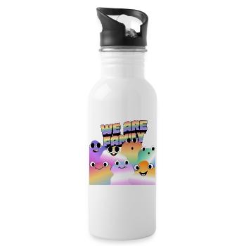 Pride Family - Water bottle with straw - white - Right